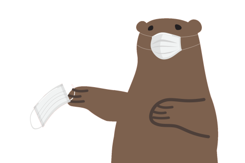 Wear your mask bear