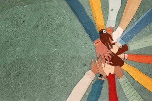 Hands together